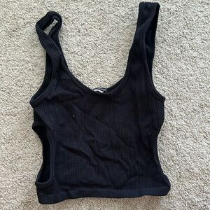 Black Zara cut out tank top